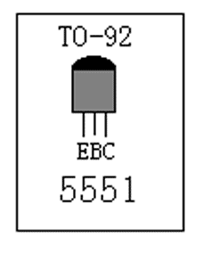 参数如下: 2n5551 npn 160v 0.6a 0.6w 100mhz    2n5401 pnp 160v 0.